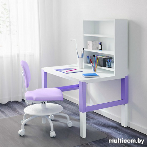 Письменный стол Ikea Поль (белый/розовый) [391.289.79]