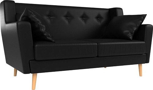 Диван Mebelico Брайтон 2 (экокожа, черный)