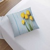 Чехол на подушку JoyArty Желтые тюльпаны на деревянных досках sl_59399
