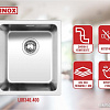 Кухонная мойка Ukinox Лофт LOB340.400-GT10P