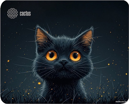 Коврик для мыши CACTUS Black Cat CS-MPC-D09S