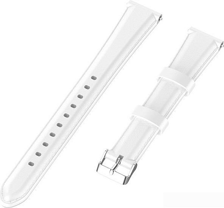 Ремешок Rumi кожаный Slim 16 мм (белый)