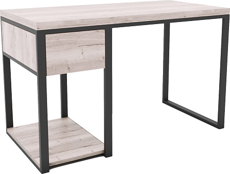 Стол Hype Mebel Дэск 110x50 (черный/древесина белая)