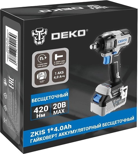 Гайковерт Deko ZKIS Set 083-1084 (с 1-им АКБ)