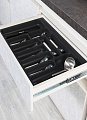Лоток для столовых приборов Starax S-2290-A (антрацит)