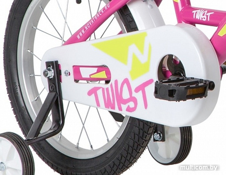 Детский велосипед Novatrack Twist New 16 2020 161TWIST.PN20 (розовый/белый)