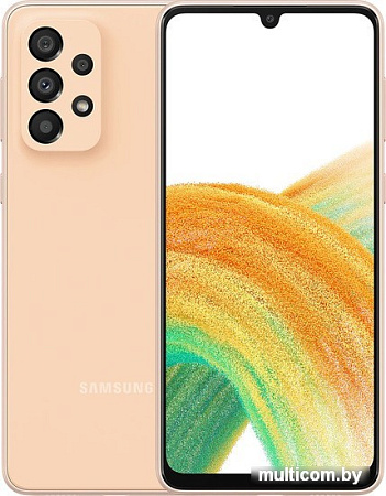 Смартфон Samsung Galaxy A33 5G SM-A336E/DSN 6GB/128GB (персиковый)