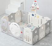 Игровой манеж UNIX kids SUPREME Space 160x160 Grey