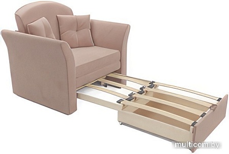 Кресло-кровать Мебель-АРС Малютка №2 (микровельвет, кордрой бежевый)