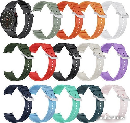 Ремешок Rumi Classic силиконовый для Samsung Galaxy Watch4/5 (20 мм, тлеющие угли)