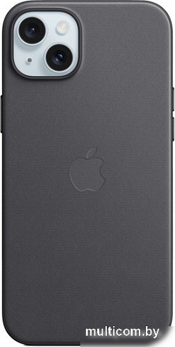 Чехол для телефона Apple MagSafe FineWoven Case для iPhone 15 Plus (черный)