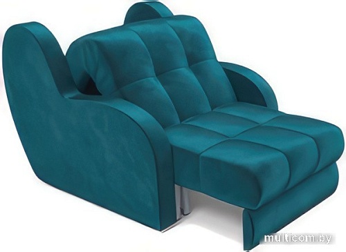 Кресло-кровать Мебель-АРС Аккордеон Барон (бархат, сине-зеленый Star Velvet 43 Black Green)