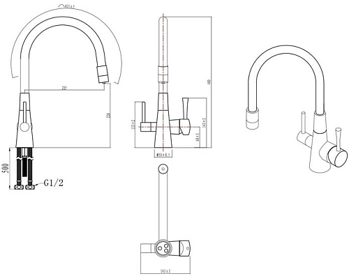 Смеситель Lemark Comfort LM3075W