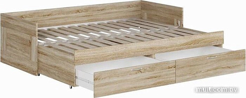 Кровать с выдвижным спальным местом Mio Tesoro Сириус раздвижная 90x200 2.02.08.410.3 (дуб сонома)