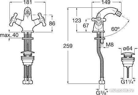 Смеситель Roca Carmen 5A6A4BC00
