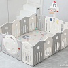 Игровой манеж UNIX kids SUPREME Space 200x200 Grey