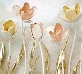 Фотообои Vimala Тюльпаны в золоте 270x300