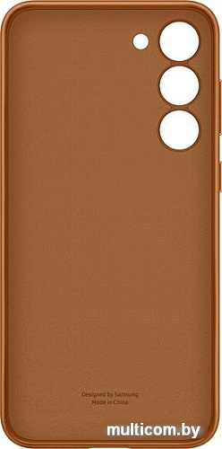 Чехол для телефона Samsung Leather Case S23+ (песочно-бежевый)
