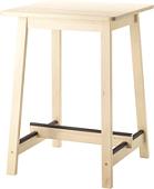 Барный стол Ikea Норрокер (белый/береза) [003.597.77]