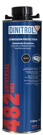 Антикоррозийные, антигравийные средства для кузова Dinitrol 482 для днища и арок 1л, евробаллон