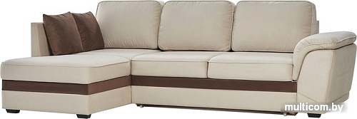Угловой диван PirroGroup Консул угловой (левый, велюр, velvet biege)