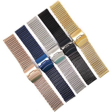 Браслет Rumi Shark металлический 20 мм (черный)