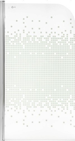 Стеклянная шторка для ванны Saniteco SN-21-Mosaic 140x80