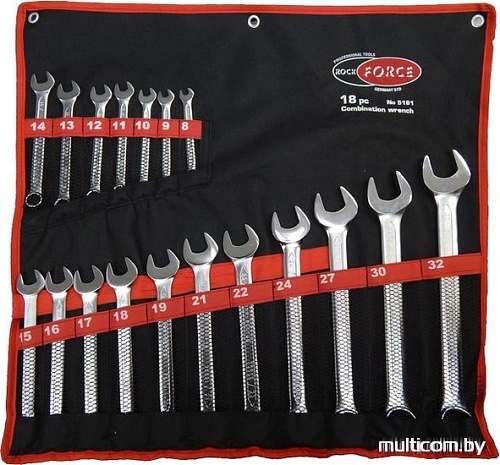 Набор ключей RockForce 5181 18 предметов