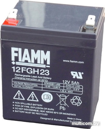 Аккумулятор для ИБП FIAMM 12FGH23 (12В/5 А&middot;ч)