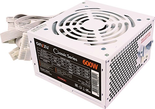 Блок питания Ginzzu CB600 (белый)