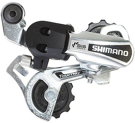 Переключатель скоростей задний Shimano Tourney RD-TY21-B 14-28T (серебристый)