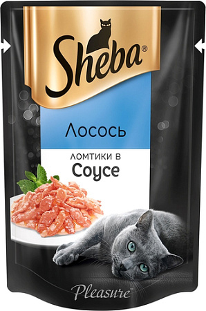 Пресервы Sheba Ломтики в соусе. Лосось 75 г
