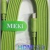 Кабель Meki GH-T-3GR HDMI - HDMI (3 м, зеленый)