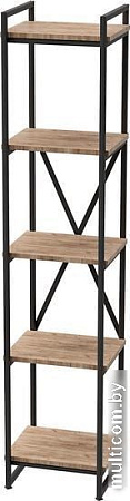 Этажерка Millwood Neo Loft СН-2 Л (дуб табачный craft/металл черный)