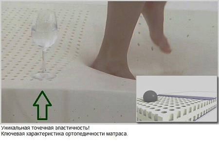 Матрас COALAHOME из 100% натурального латекса 120х200х10