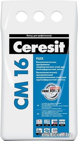 Клей для плитки Ceresit CM 16 Flex (5 кг)