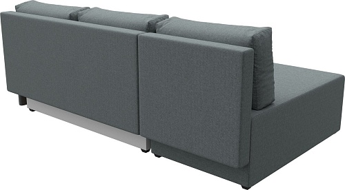 Угловой диван Лига диванов Поло левый 125835L (рогожка амур серый)