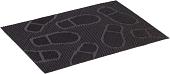 Придверный коврик SunStep Следы 40х60 31-022 (черный)
