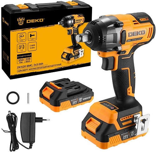 Гайковерт Deko ZKIS20 081-1013 (с 2-мя АКБ, кейс)