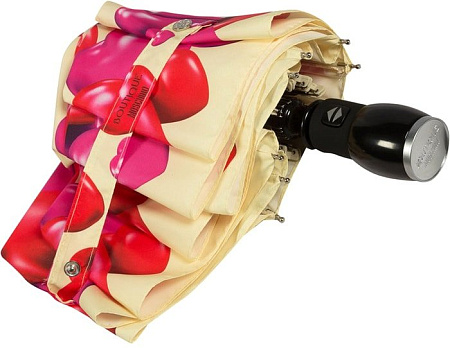Зонт Moschino 7275-OCI Rubber Heart Beige