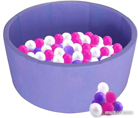 Каркасный бассейн Midzumi Baby Beach + 200 шариков (сиреневый)