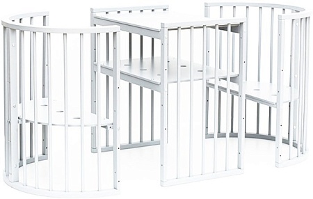 Детская кроватка Bambini М.01.10.14 (белый)