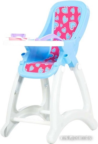 Стульчик для кукол Полесье Беби №2 48011 (белый/голубой)