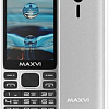 Мобильный телефон Maxvi X10 (серебристый)