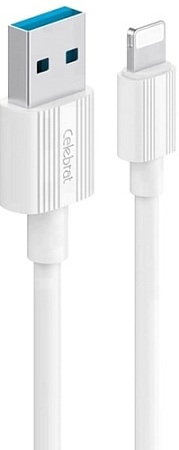 Кабель Celebrat CB-09 Lightning (1 м, белый)
