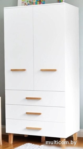 Шкаф распашной Диприз Liri Д.70136.1 (белый/дуб масло)