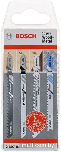 Набор оснастки Bosch 2607011437 (15 предметов)