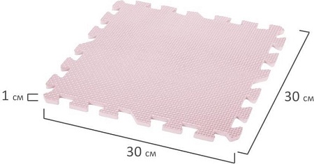 Коврик-пазл Юнландия 664660 (розовый)