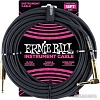 Гитарный кабель Ernie Ball P06086 6.3 мм - 6.3 мм (5.49 м, черный)