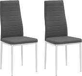 Стул Mio Tesoro Джия DC-060KD (2 шт, серый/белый)